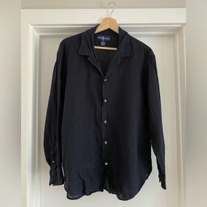 Vintage Ralph Lauren Linen Button Up Shirt